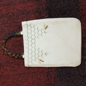 Andrea Stuart straw shoulder bag/tote So CUTE!